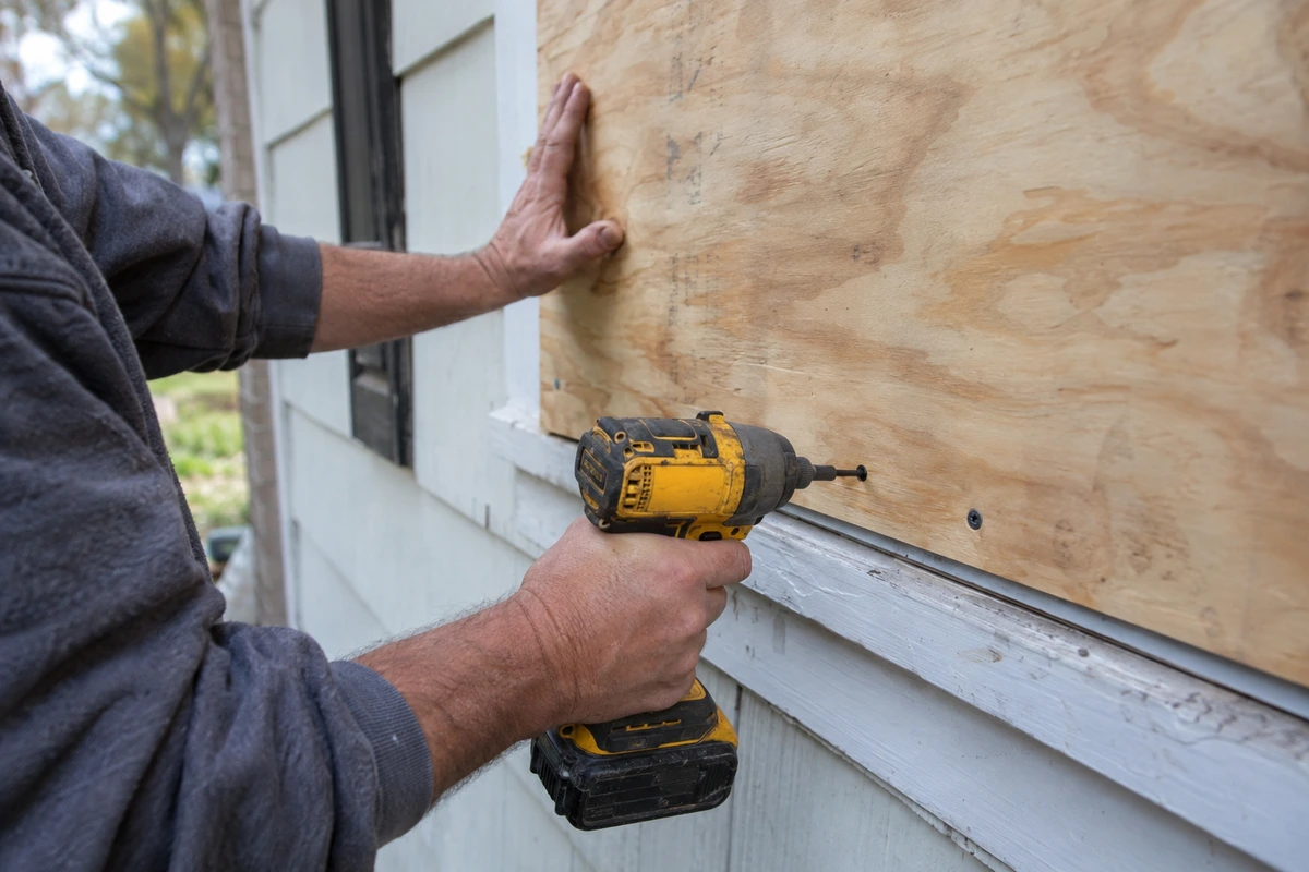 Emergency board up contractor